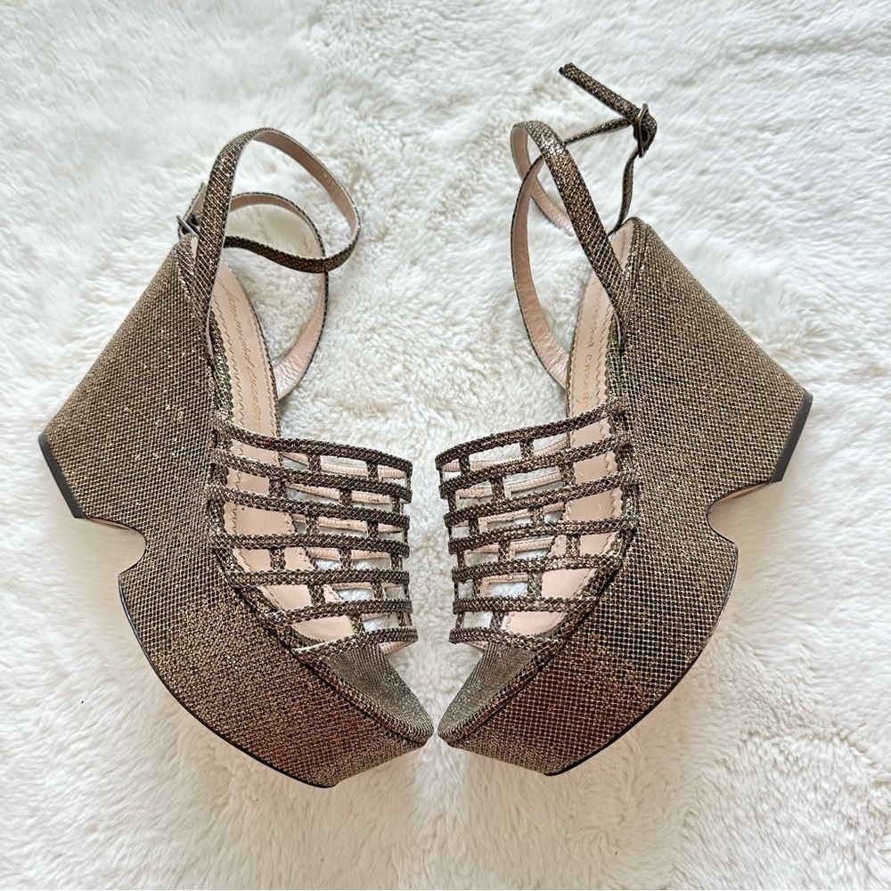 Jean Michelle-Cazabat women platform shoes size 38,5 US